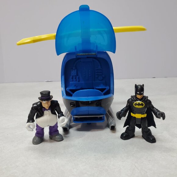 Imaginext Batman Helicopter Batcopter Batman DC Super Friends Penguin - Picture 2 of 10